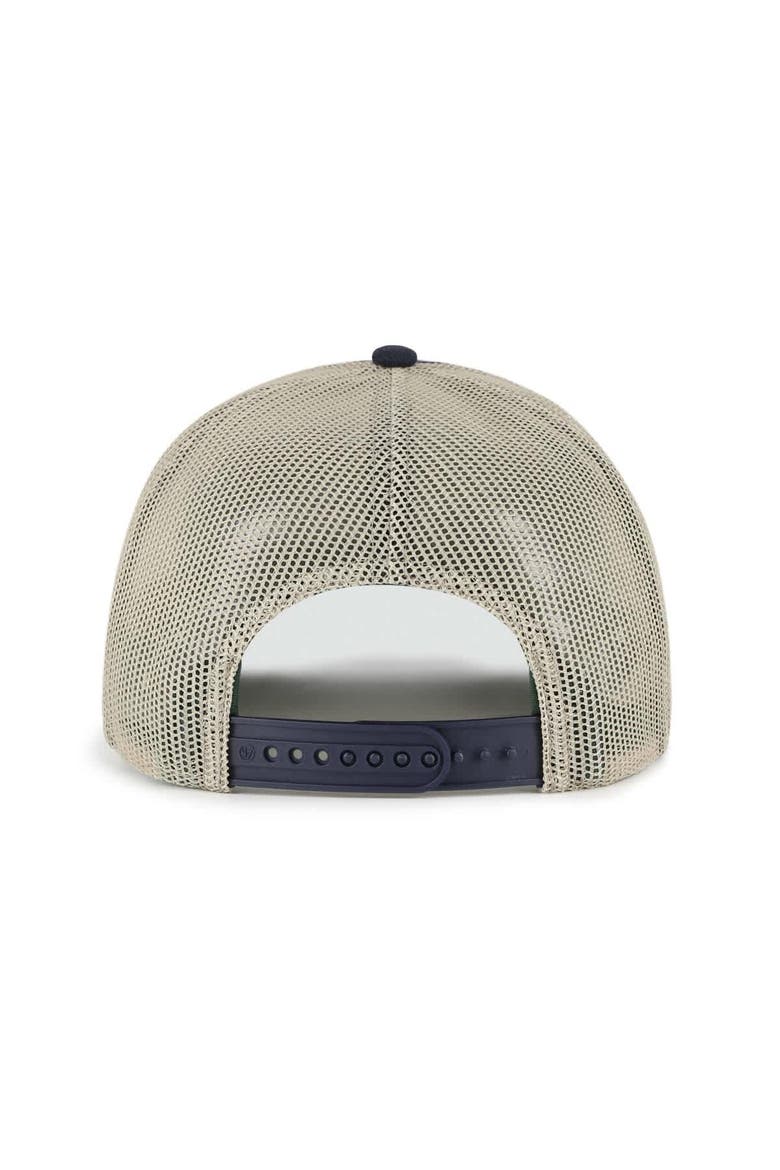 Men's '47  Navy Penn State Nittany Lions Pomona Mesh Hitch Adjustable Trucker Hat, Alternate, color, Navy
