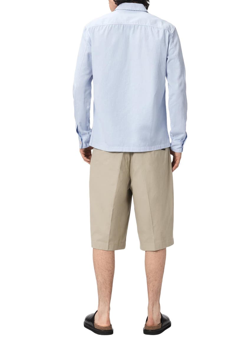 Castro Pleated Cotton Shorts, Alternate, color, PASILLA BROWN