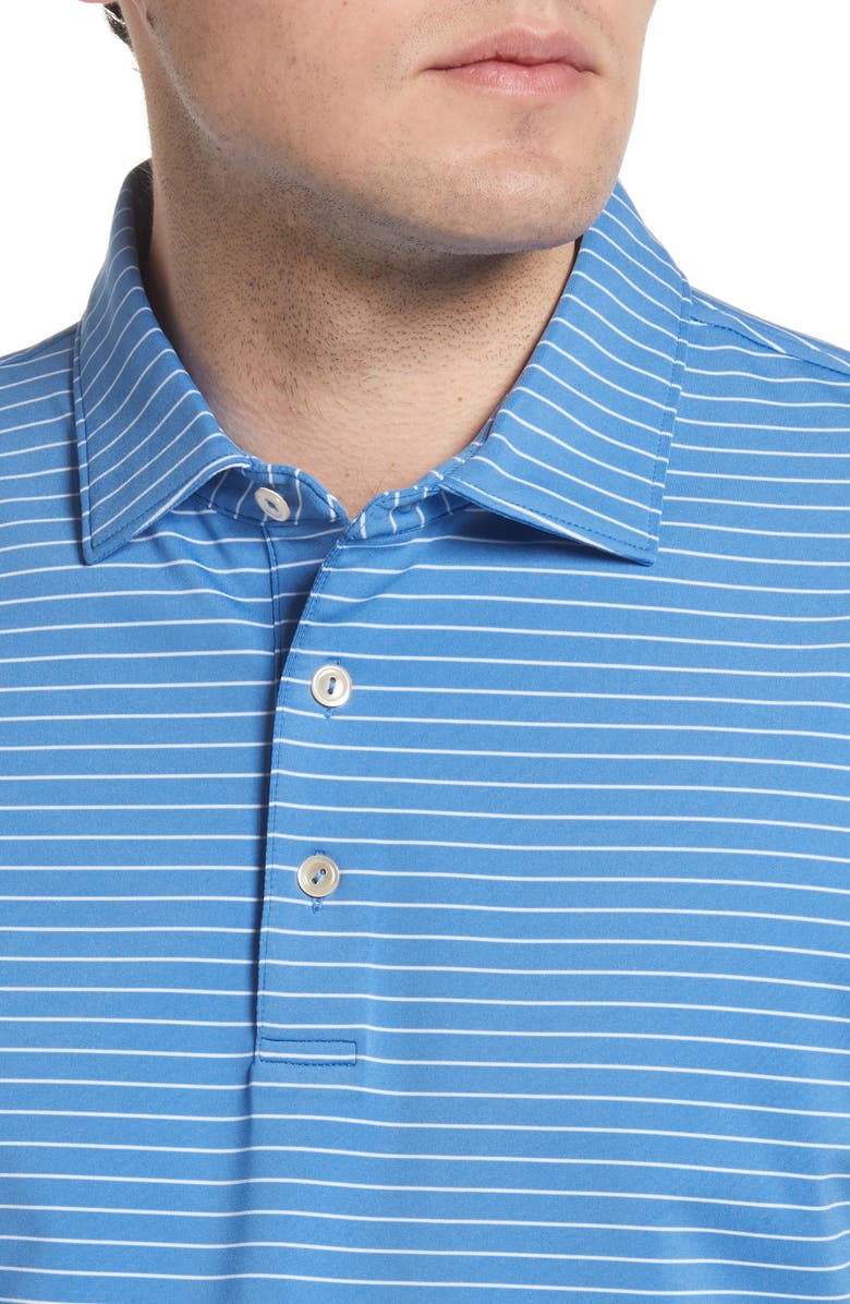 Peter Millar Crafty Stripe Stretch Jersey Polo, Alternate, color,