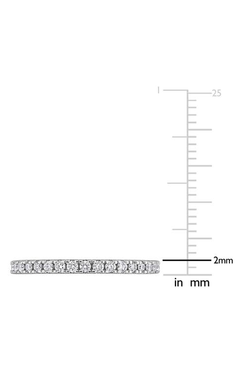 Created Forever Sterling Silver Lab Grown Diamond Anniversary Band Ring In Silver