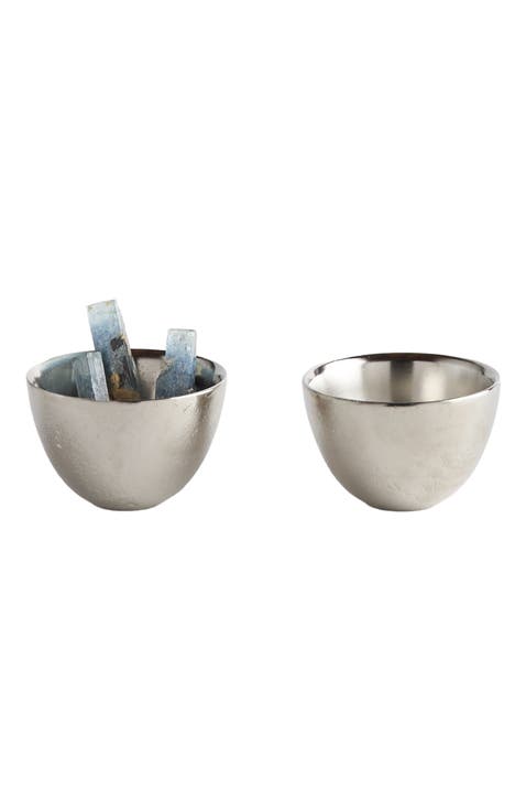 Stinson Nickel Pinch Bowls - Set of 2