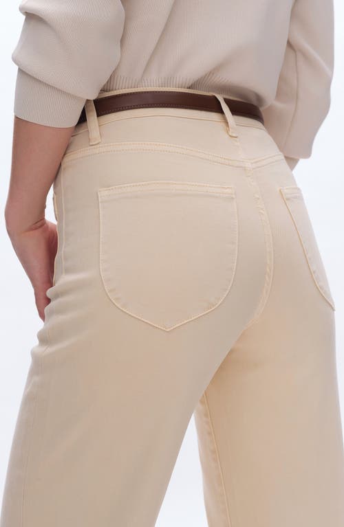 Bayeas Luna High Waist Wide Leg Jeans In White