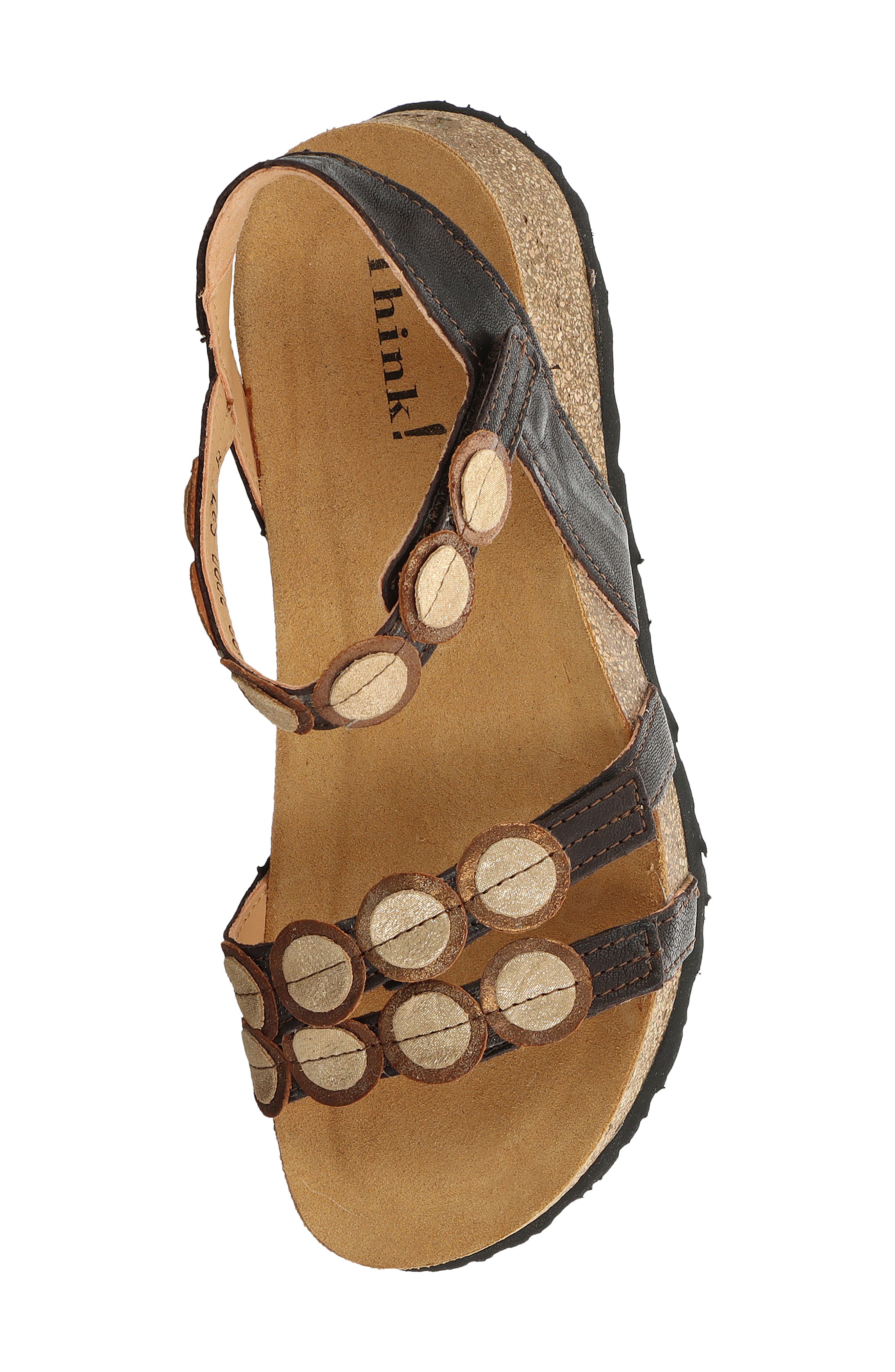 Koak Ankle Strap Sandal, Alternate, color, ESPRESSO/KOMBI