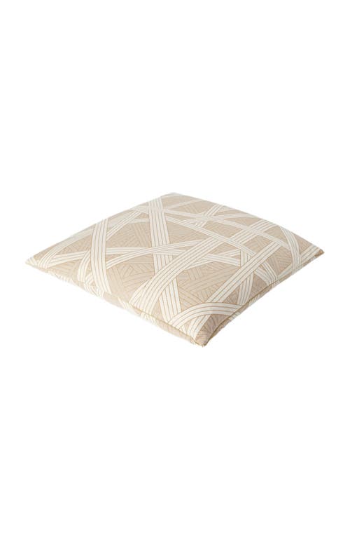 Missoni Home Nastri Cushion 60x60 Cm With Contrasting Stitching In Sand