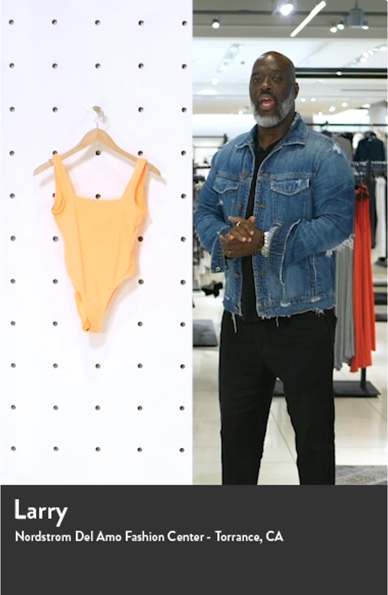 quare Neck One-PieceSwimsuit, sales video thumbnail