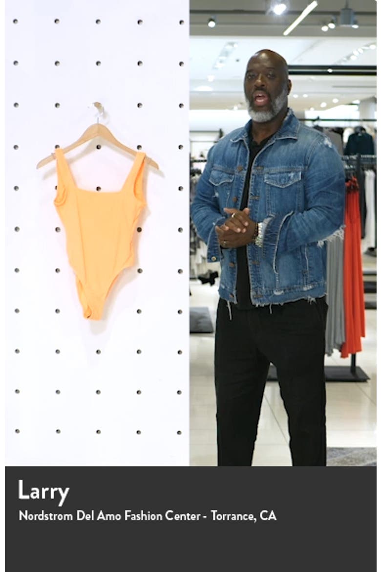 quare Neck One-PieceSwimsuit video