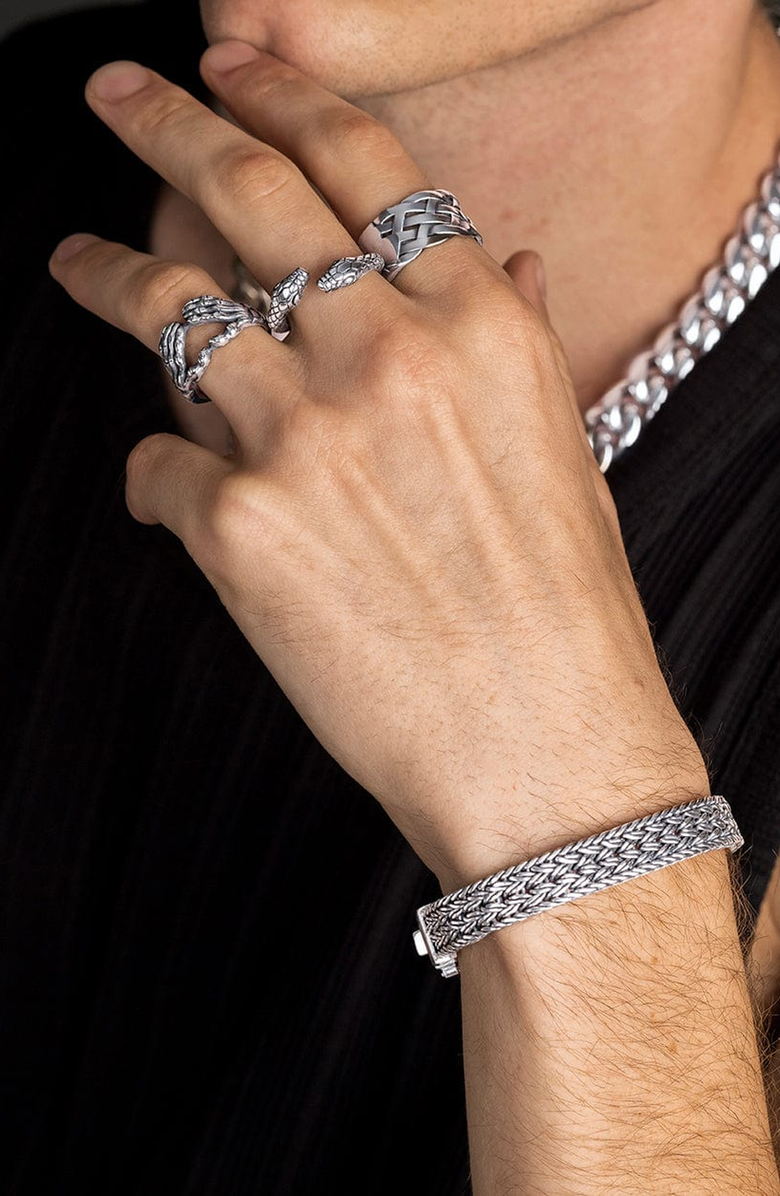 Nialaya Vintage Skeleton Ring, Alternate, color, Silver
