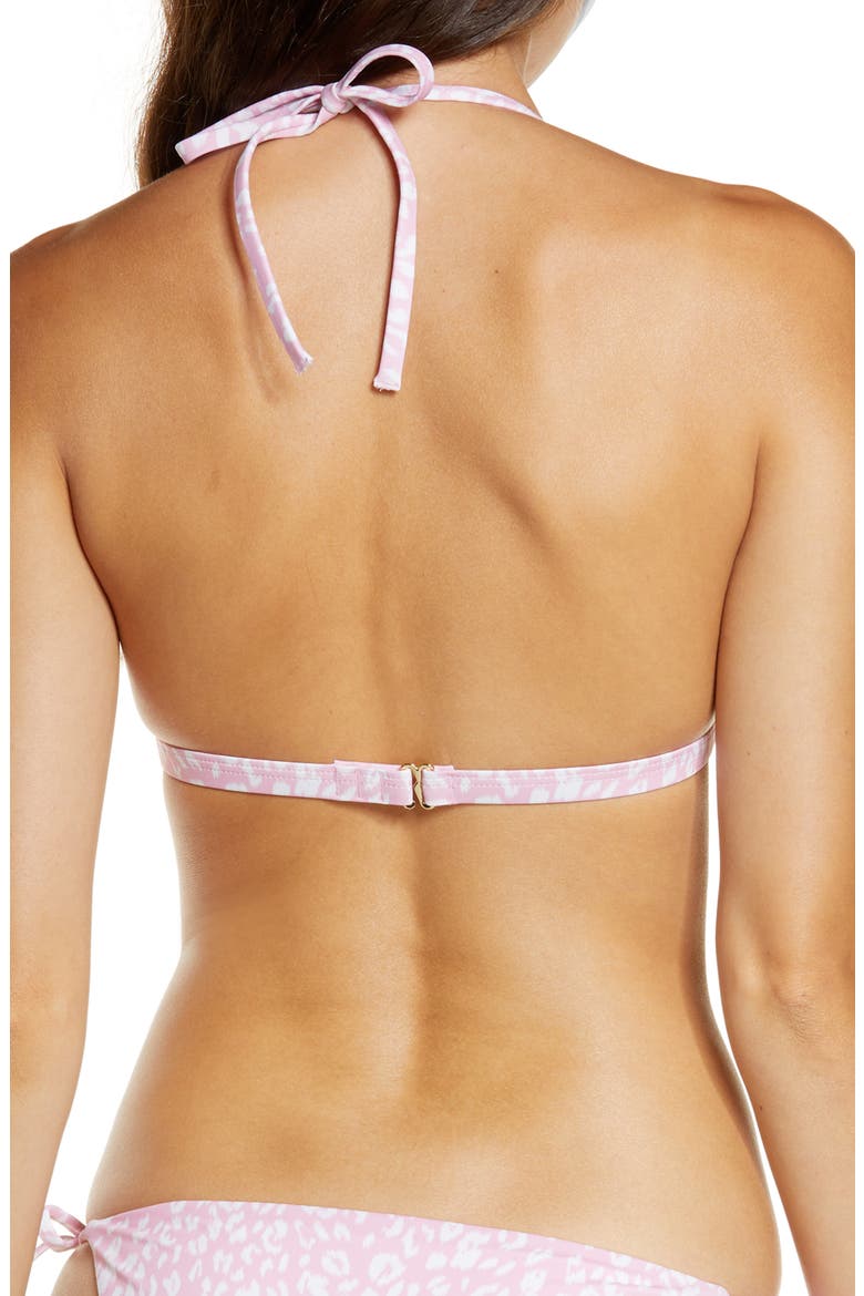 Elevated Triangle Top, Alternate, color, PINK FLOWER ANIMAL SURFACE