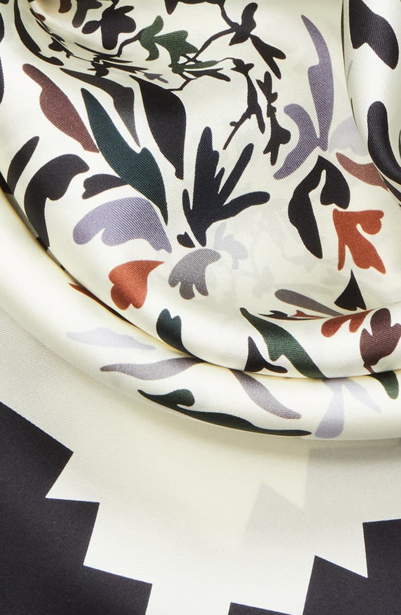 Missoni Floral Print Silk Square Scarf, Alternate, color, 0001 Cream Multi