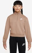 Nike Kids' Sportswear Club Fleece Quarter Zip Pullover