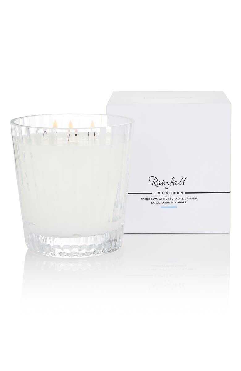 The White Company Large Ribbed Candle, Main, color, 