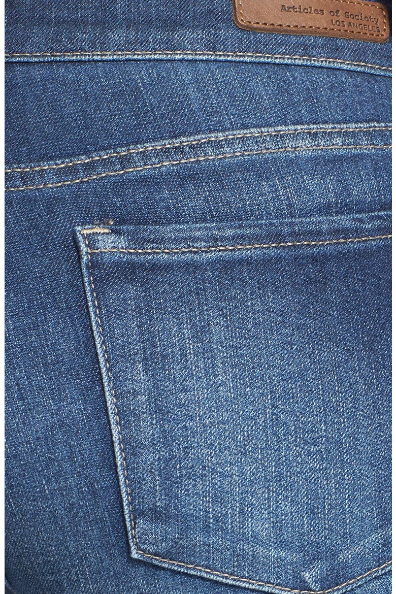'Mya' Skinny Jeans, Alternate, color, DARK WASH