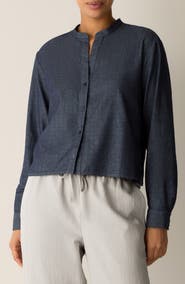Eileen Fisher Organic Cotton Denim Shirt
