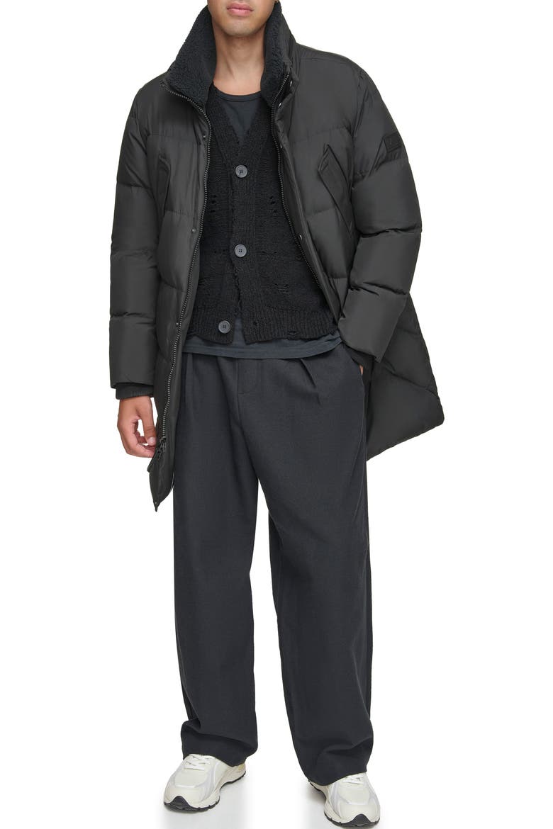 Valcour Water-Resistant Puffer Coat, Alternate, color, BLACK