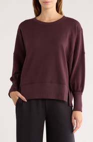 Z by Zella Wind Down Terry Volume Crewneck Sweatshirt