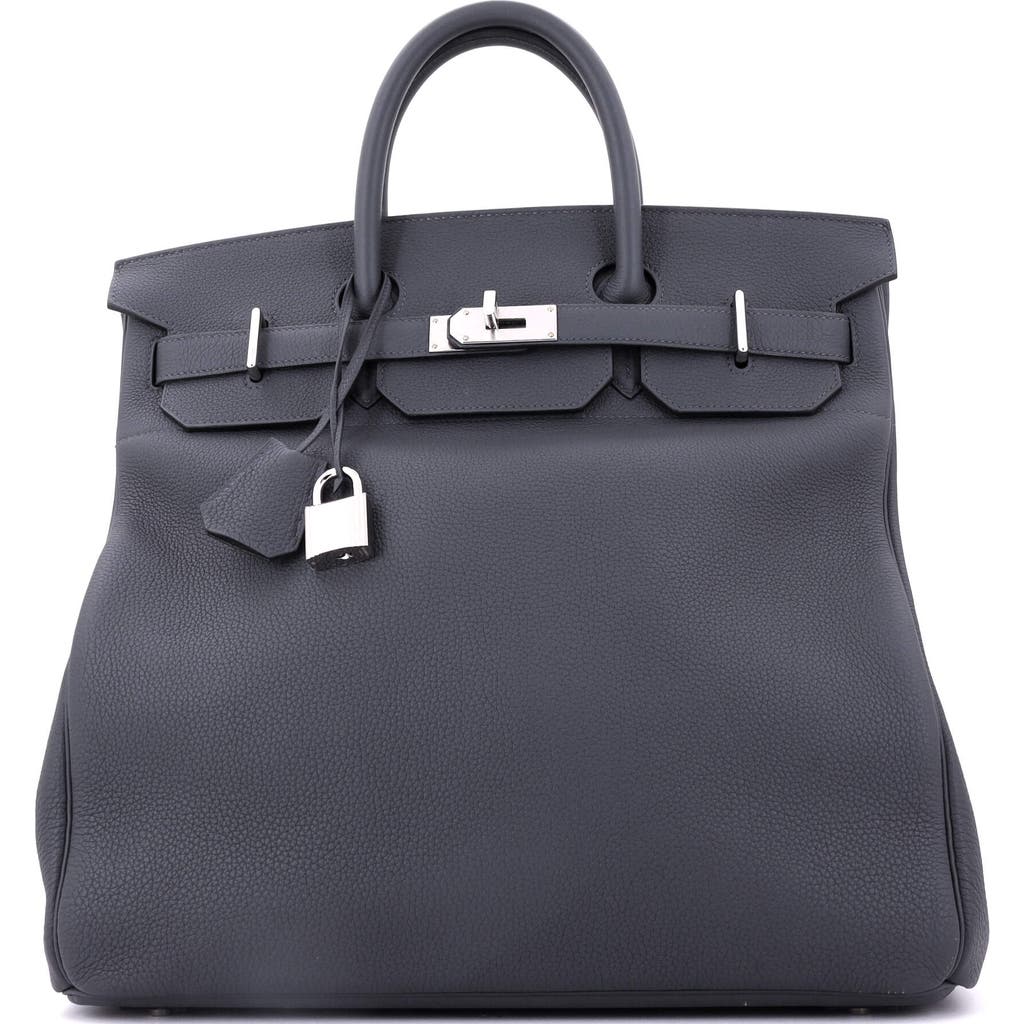 Pre-owned Hermes  Hermes Hac Birkin Bag Grey Togo With Palladium Hardware 40 In Gray