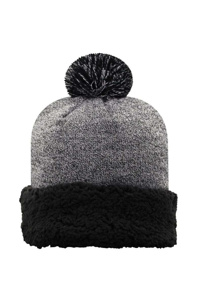 TOP OF THE WORLD Women's Top of the World Black LSU Tigers Snug Cuffed Knit Hat with Pom, Alternate, color, 