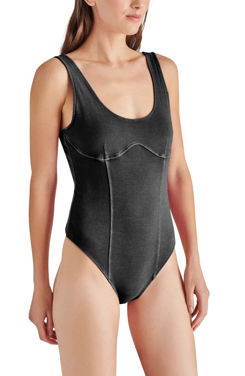 Steve Madden Lailah Stretch Cotton Bodysuit, Alternate, color, 