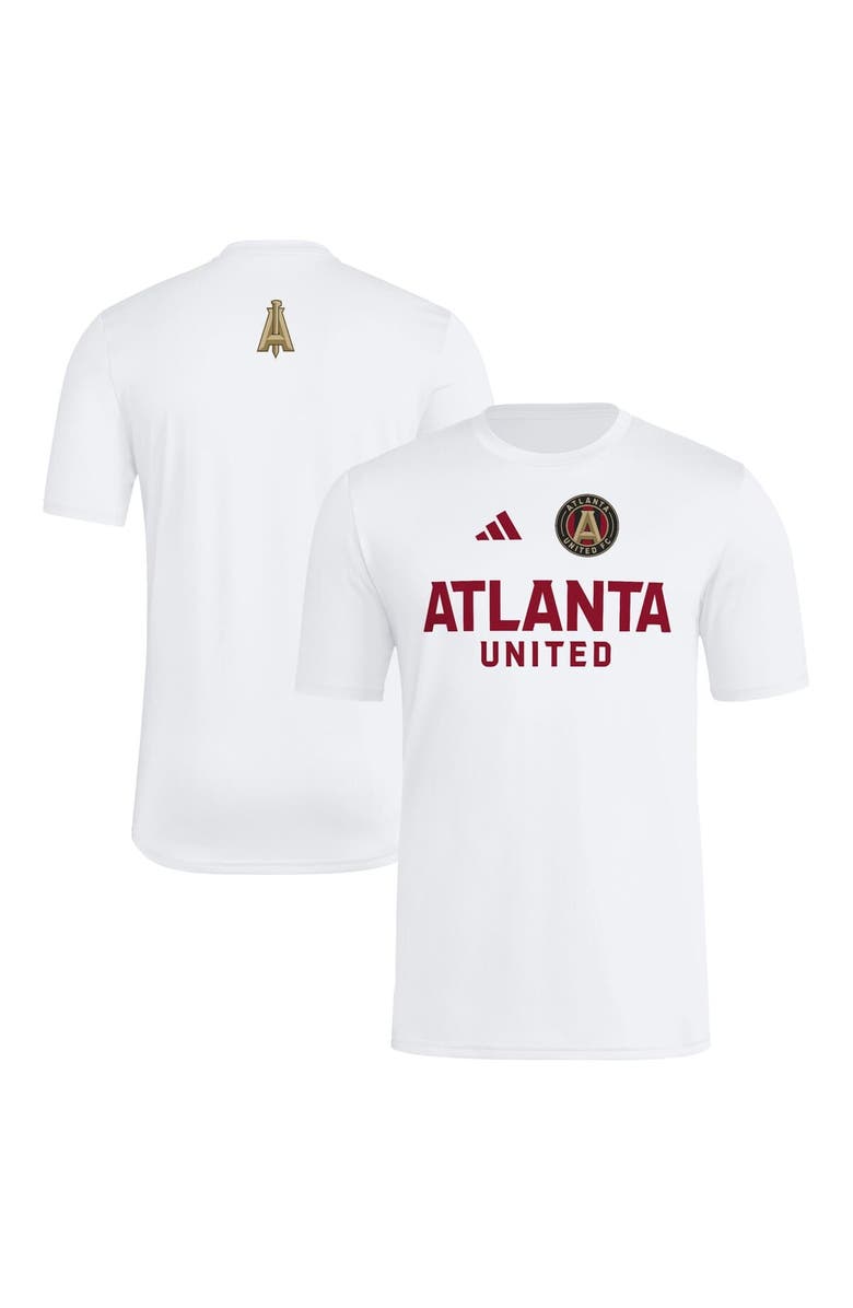 adidas Men's adidas White Atlanta United FC 2025 Jersey Hook AEROREADY T-Shirt, Alternate, color, White