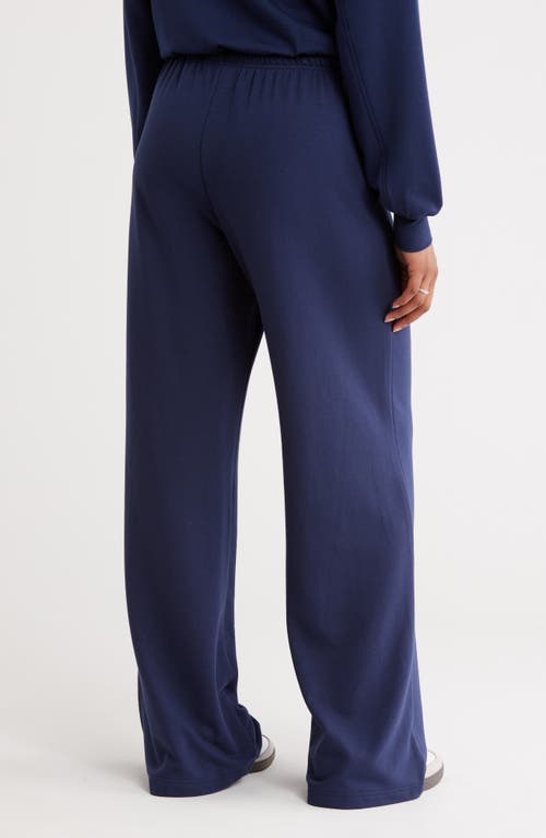 Abound Loved Fleece Wide Leg Sweatpants In Blue