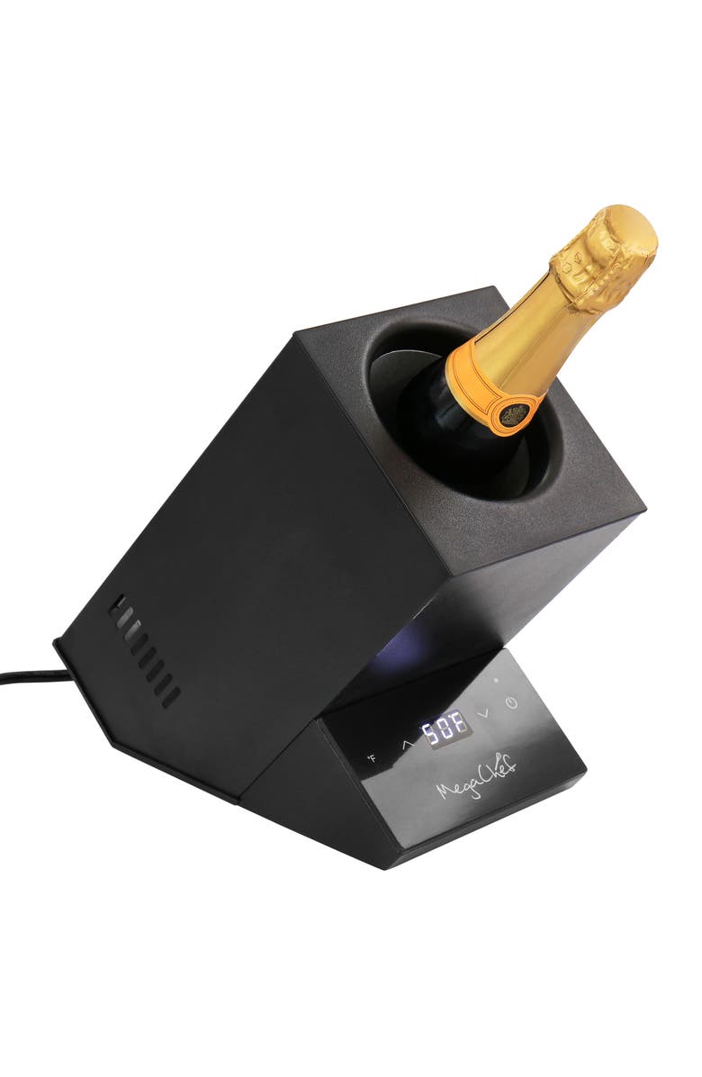 Megachef Electric Wine Chiller with Digital Display in Black, Main, color, Black