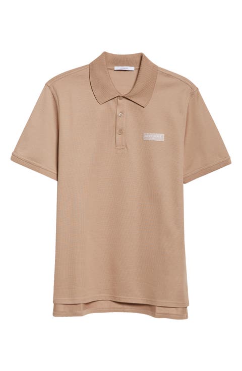 Regular Fit Logo Patch Cotton Piqué Polo