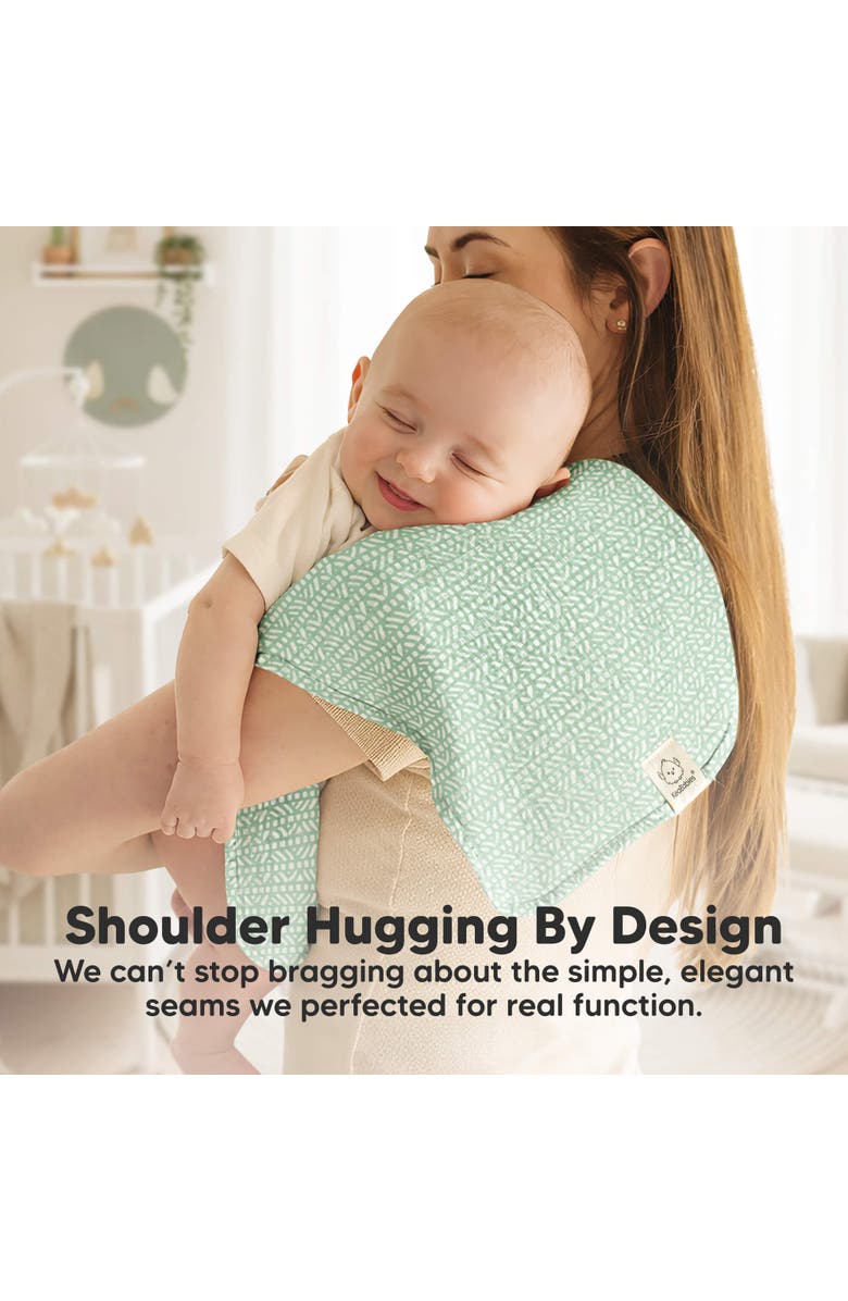 KeaBabies 10-Pack Lyra Muslin Burp Cloths, Alternate, color, Nordic