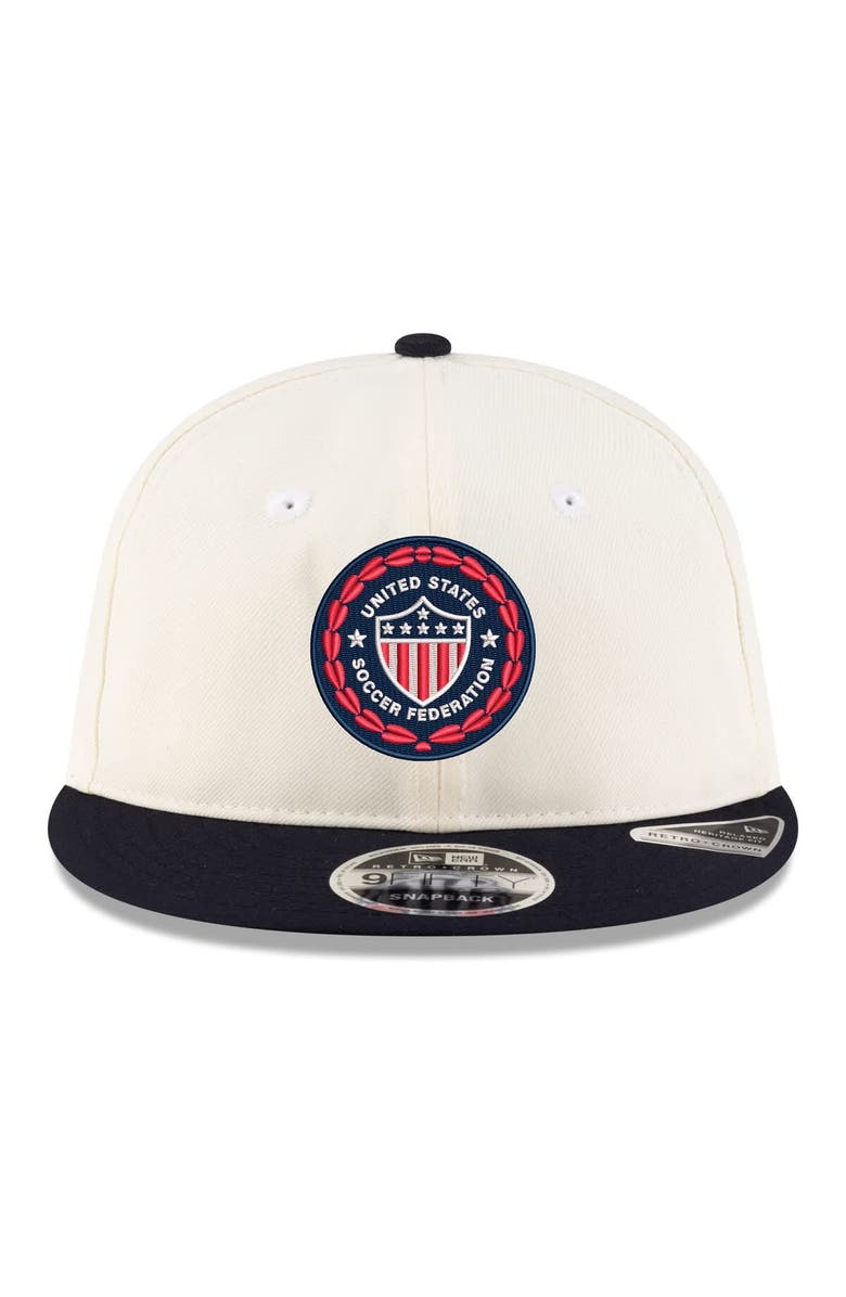 New Era Men's New Era Cream USMNT 1986 Retro-Crown 9FIFTY Adjustable Hat, Alternate, color, Cream