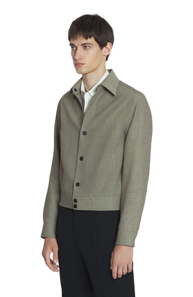 Lanvin UNISEX SHORT WOOL OVERSHIRT, Alternate, color, 