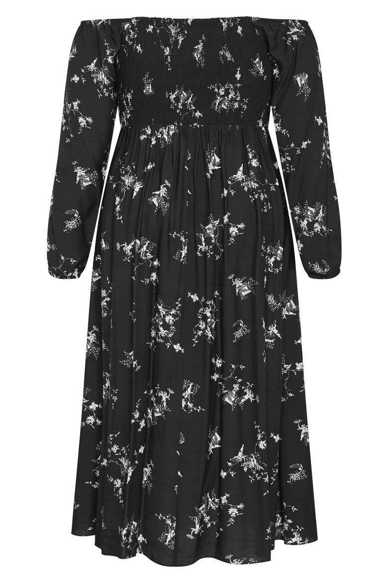 Floral Print Long Sleeve Dress, Alternate, color, SOUL FLORAL