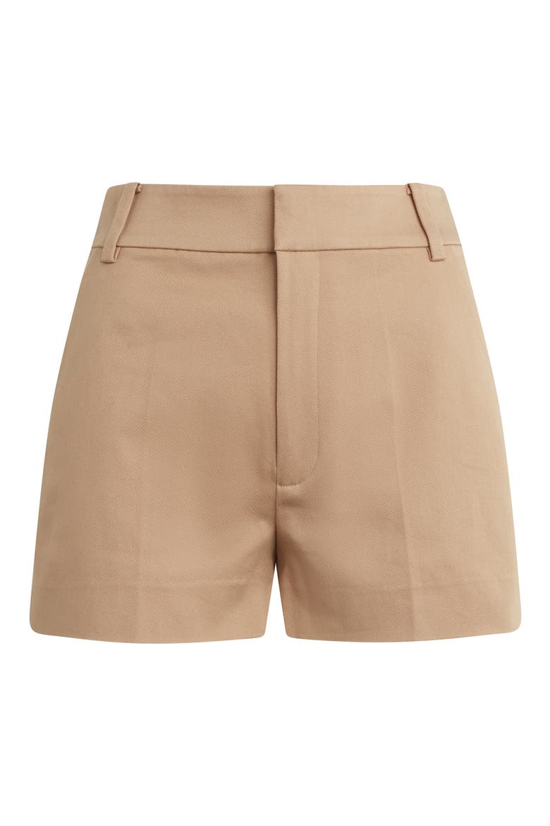 Stretch Cotton Blend Twill Shorts, Alternate, color, BEIGE