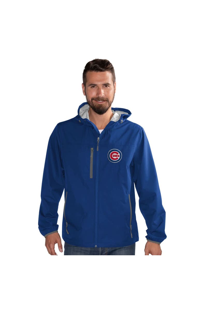 G-III SPORTS BY CARL BANKS Men's G-III Sports by Carl Banks Royal Chicago Cubs Double Play Hooded Lightweight Full-Zip Jacket, Main, color, Royal