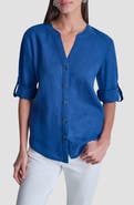 DKNY Linen Button-Up Shirt