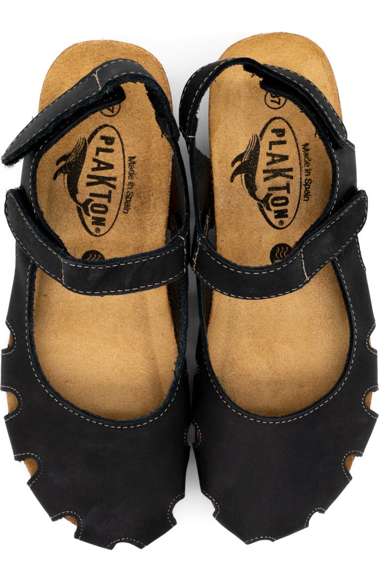 Plakton Amy Sandal, Alternate, color, Nobuck Negro
