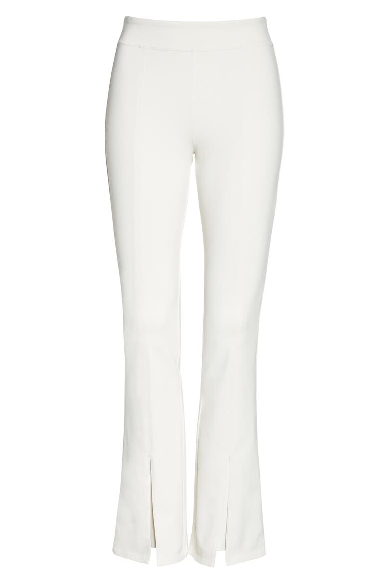 Airbrush High Waist Split Hem 7/8 Leggings, Alternate, color, IVORY