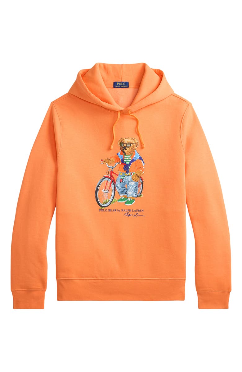 Polo Ralph Lauren Polo Bear Fleece Graphic Hoodie, Alternate, color, Poppy-Summer Bear