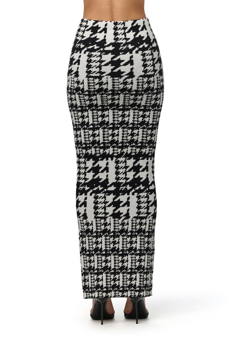 Dual Houndstooth Maxi Skirt, Alternate, color, DUAL HOUNDSTOOTH