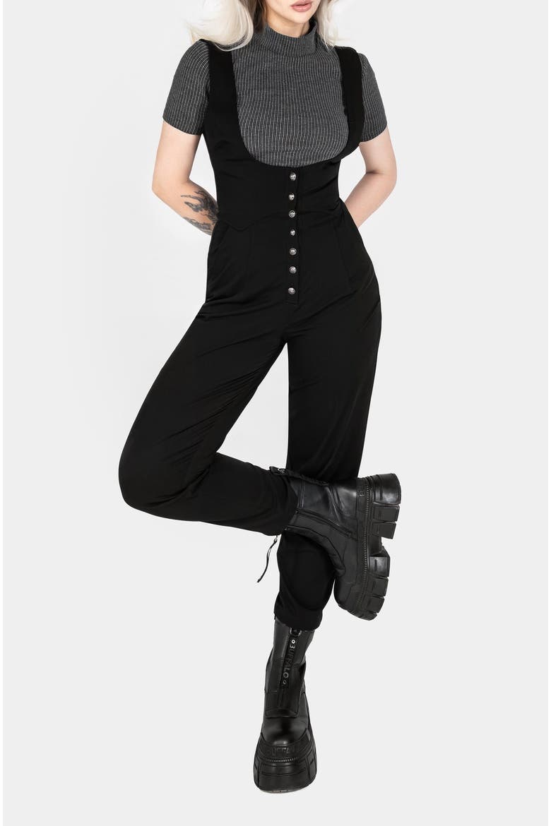Alicia Tailored Suspender Jumpsuit, Alternate, color, Black