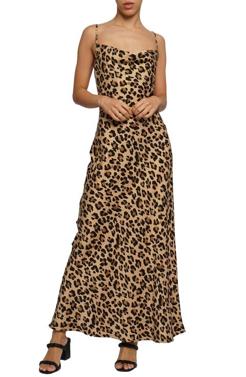 Draped Neck Maxi Dress