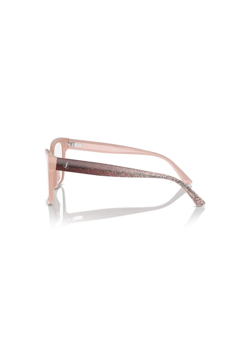 55mm Rectangle optical glasses, Alternate, color, Pink