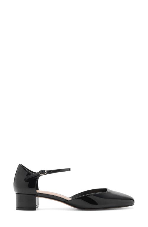 Mango Ankle Strap Pump In Black