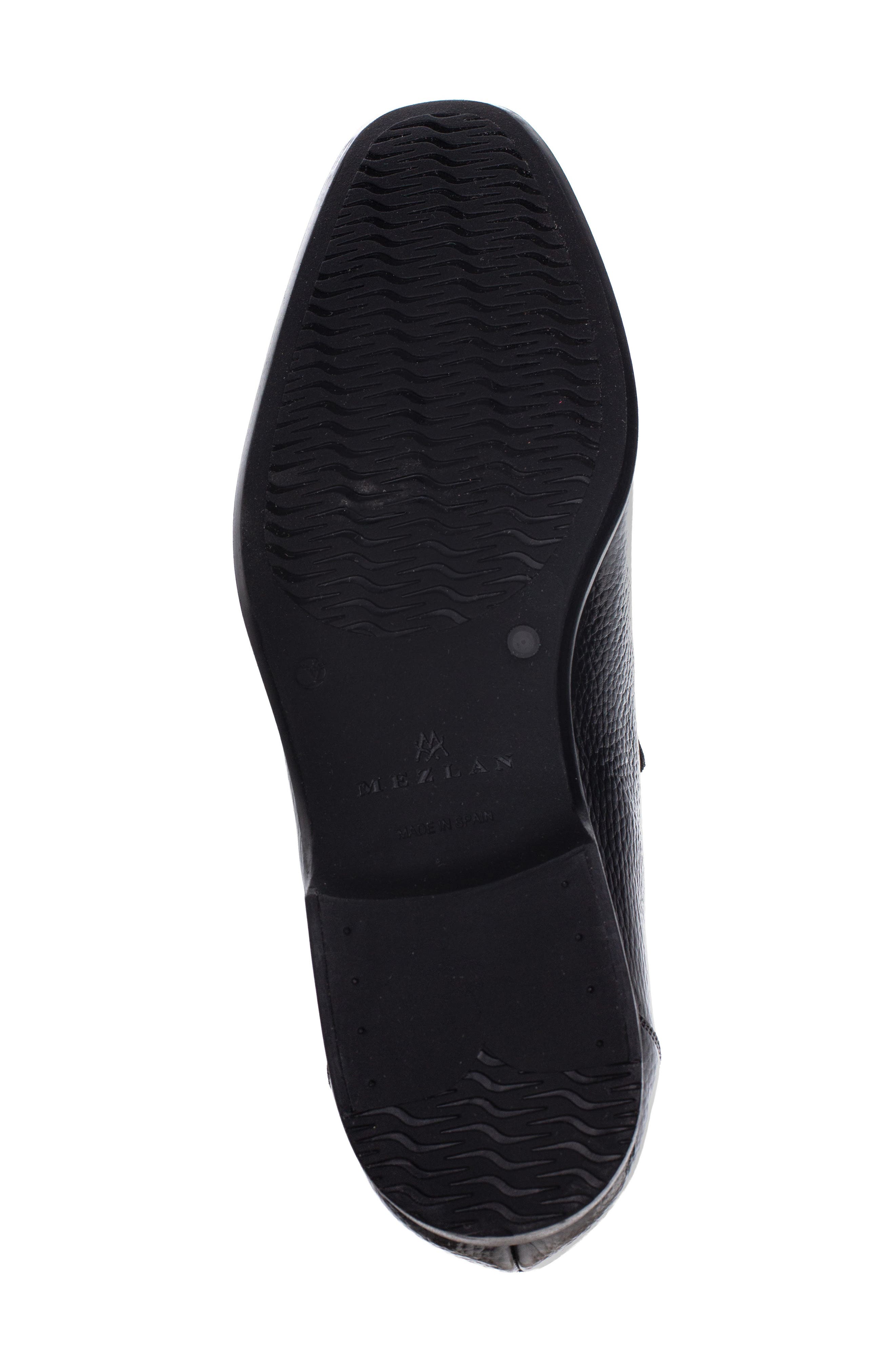 Tassel Leather Loafer, Alternate, color, BLACK