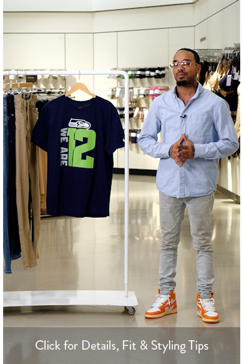 Men's Nike College Navy Seattle Seahawks Local Essential T-Shirt video