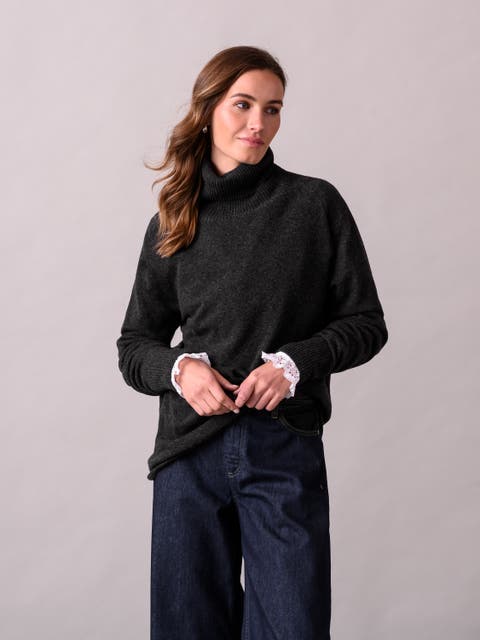 Geelong Wool Slouch Turtleneck Sweater