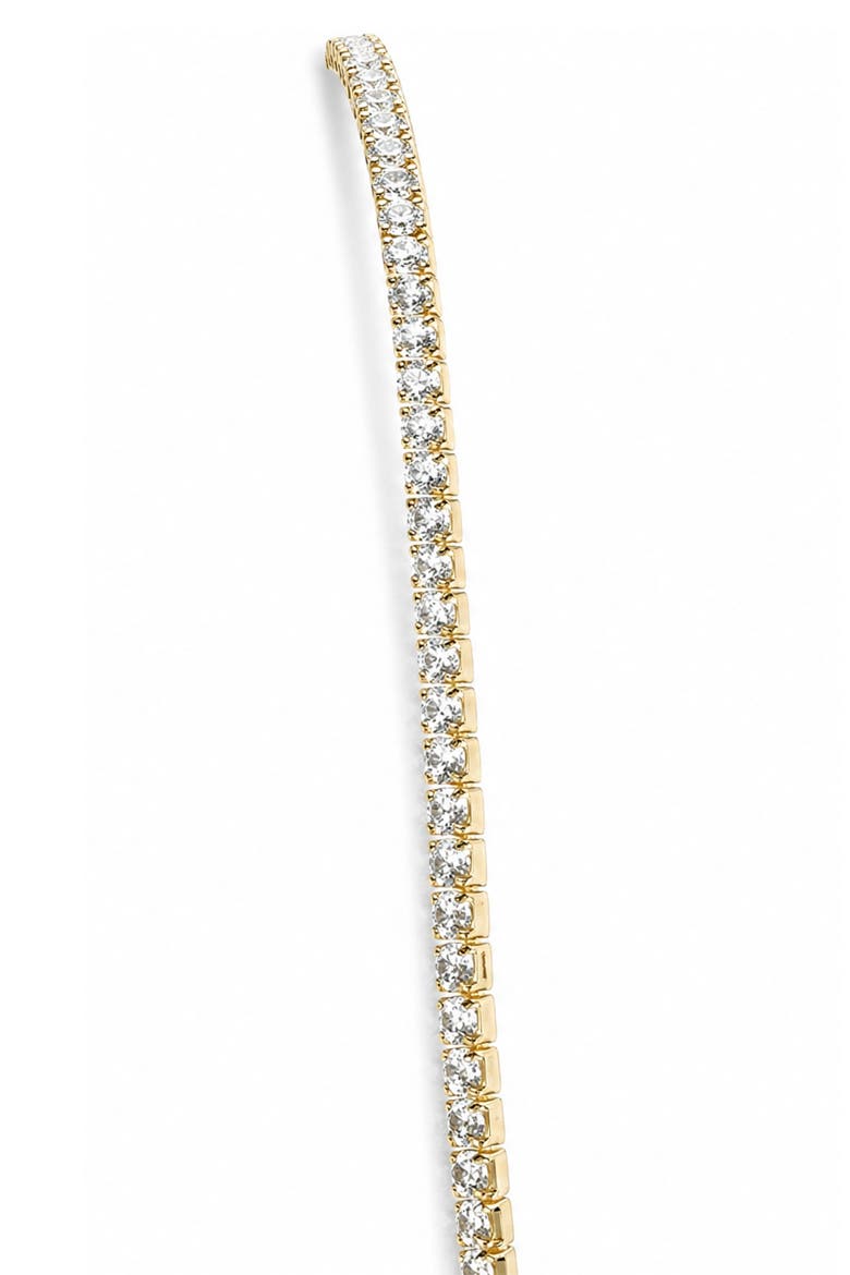Cubic Zirconia Tennis Anklet, Alternate, color, GOLD