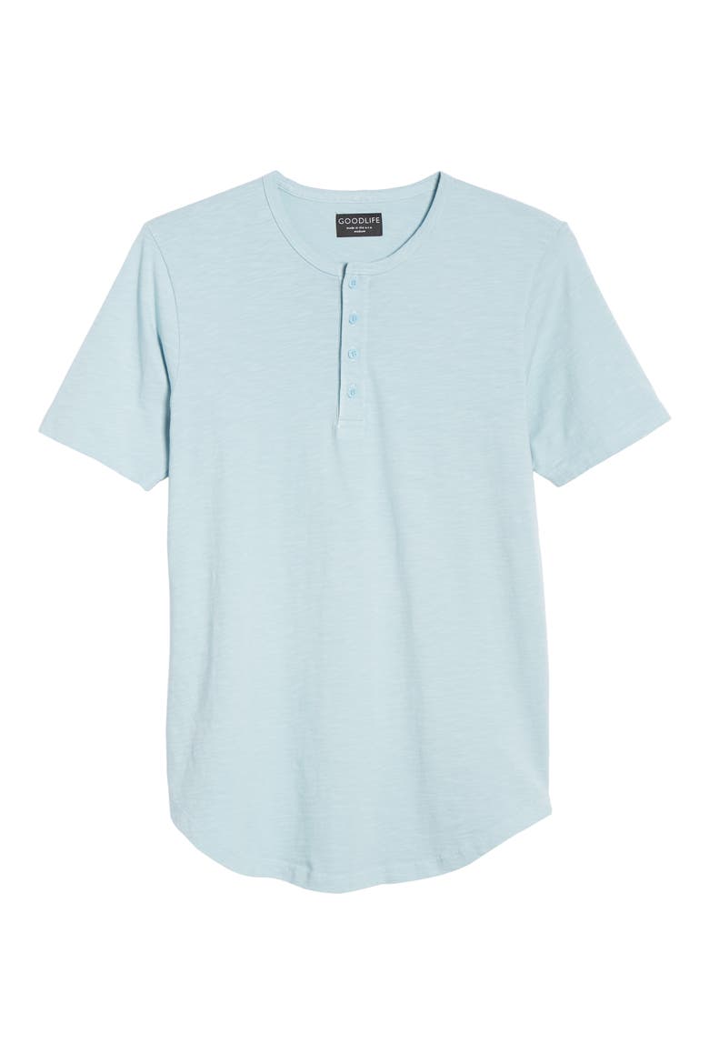 Slim Fit Henley T-Shirt, Alternate, color, DREAM BLUE