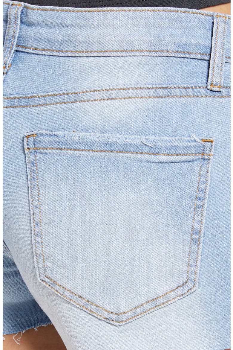 Women's Low Rise Denim Shorts, Alternate, color, FADED LIGHT WASH