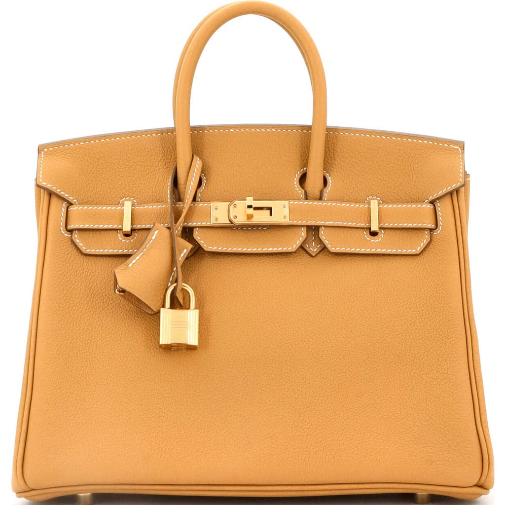 Pre-owned Hermes Hermes Birkin Handbag Brown Maurice With Gold Hardware 25 In Brown