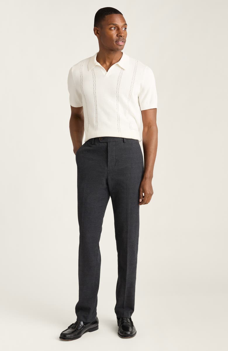 Bonobos Primo Slim Fit Glen Plaid Chinos, Alternate, color, Navy Glen Plaid