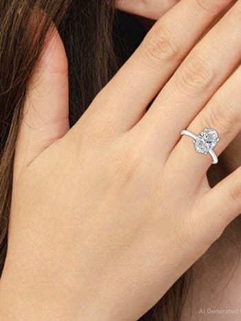 Certified 2.70Ct Oval Diamond Solitaire Engagement Ring 14k Gold Lab Grown